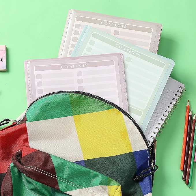Mr. Pen- Plastic Folders with Clear Front Pocket, Pastel Colors | File Folders - Image 7