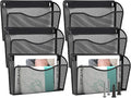 EASEPRES 6 Single Pocket Mesh Hanging File Organizer, Vertical Wall Mounted by EASEPRES