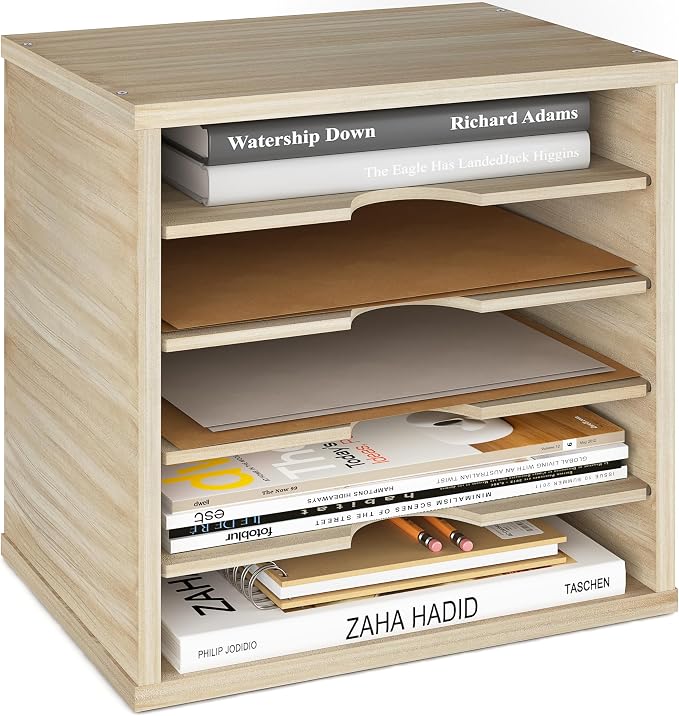 Ballucci 5-Tier File Organizer for Desk, Mail Sorter, Office Desk Organization by Ballucci