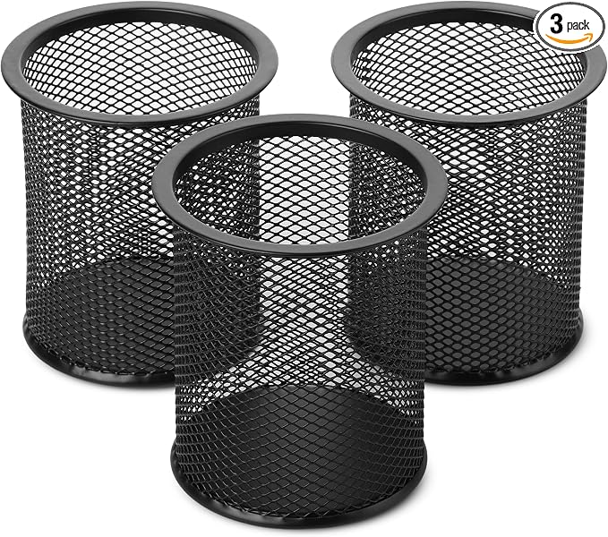 Mr. Pen- Mesh Pen Holder, Pen Holder, Pencil Cup Holder | Black Pen Holder by MrPen
