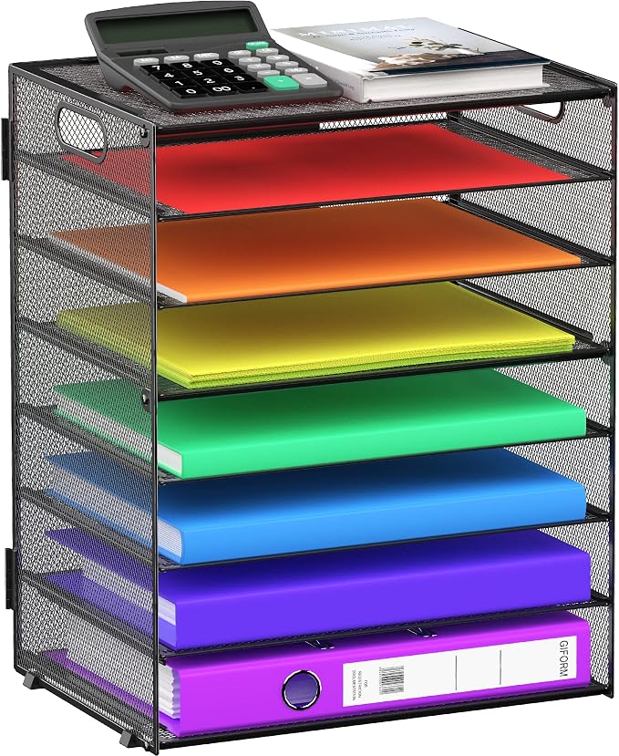8 Tier Paper Letter Tray Organizer by GoldOrcle