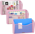 EasyPAG Wall File Organizer 3 Pack, Hanging File Organizer Wall Mount, Metal by EasyPAG
