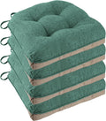 Non Slip Chair Cushions for Dining Chairs Set of 4 Kitchen Chair Cushions by FlyGulls