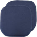 Sweet Home Collection Memory Foam Chair Cushion Honeycomb Pattern Solid Color by SweetHomeCollection
