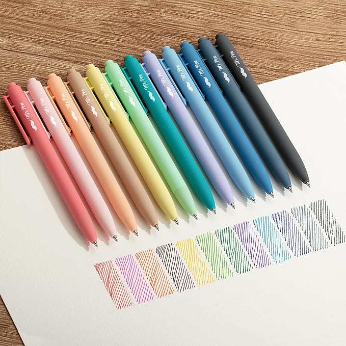 Mr. Pen- Retractable Gel Pens, 12 Pack, Colorful Ink, Fine Point 0.7mm | Fast - Image 4