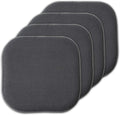 Sweet Home Collection 4 Pack Memory Foam Honeycomb Nonslip Back 16" x16" by SweetHomeCollection
