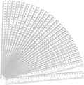 32 Pack Clear Plastic Ruler 12 Inch, Rulers Bulk by Officygnet