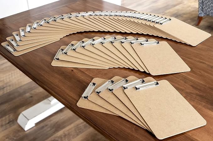 Clipboards Hardboard Clipboard Low Profile Clip A4 Letter Size Classroom - Image 7