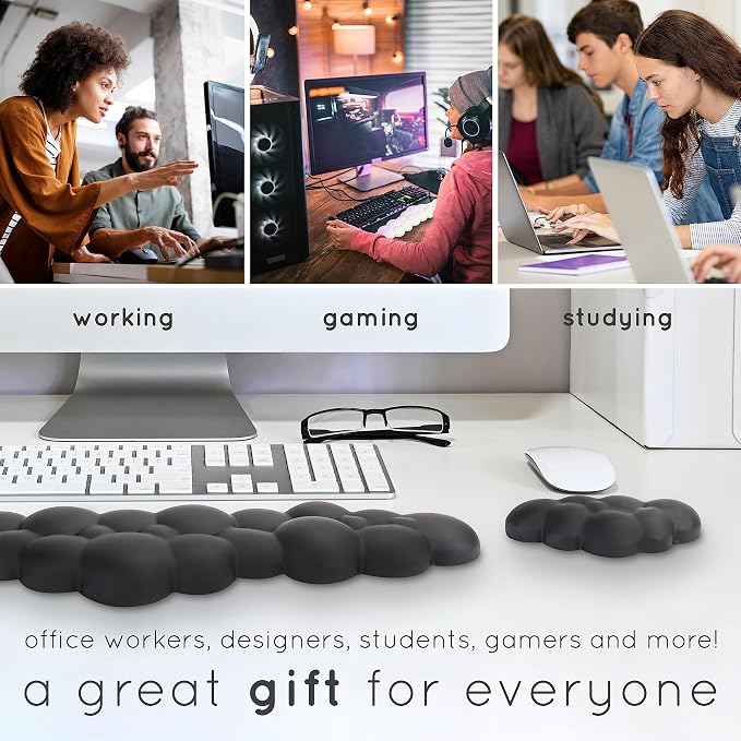 Blue Cloud Keyboard Wrist Rest – Create-ables Qloud Blue Wrist Rest - Image 9