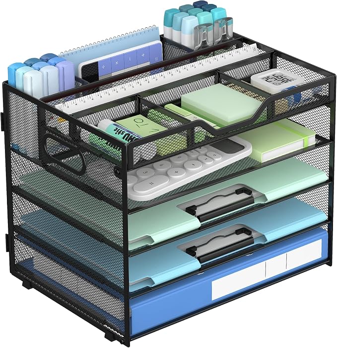 Docnest 5 Tier Mesh Desk Organizer by DocNest