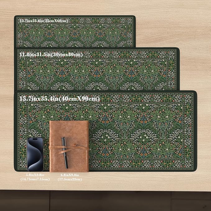 iCasso Big Mouse Pad, Desk Pad Mat, Full Desk Large Mousepad, Anti-Slip Smooth - Image 2