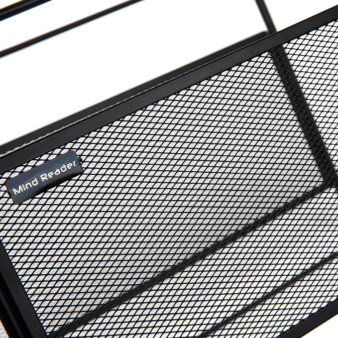 Mind Reader Hanging File Folder Organizer, Desktop Organizer, Metal Mesh - Image 5