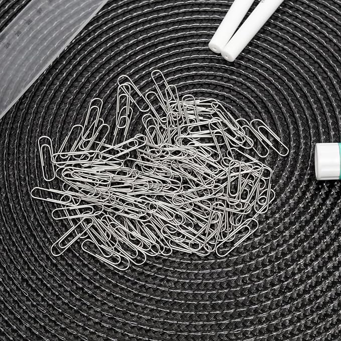100 Pcs Silver Paper Clips, 1.1 Inch Colorful Paperclips | Colored Paper Clips - Image 3
