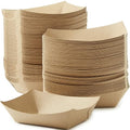 Eco Friendly USA-Made 3lb Food Holder Trays 250 Pk. Compostable Kraft Paper by FoodRestaurantSupplies