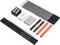 Amazon Basics Sketch and Drawing Art Supply Kit, Charcoal and Pencil Set by AmazonBasics