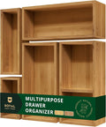 ROYAL CRAFT WOOD Premium Carbonized Bamboo Decorative Boxes by ROYALCRAFTWOOD