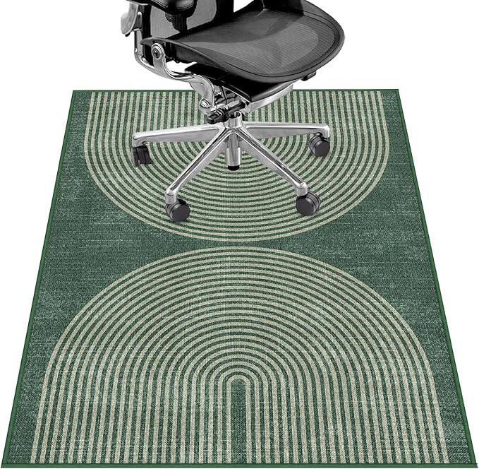 Office Chair Mat for Hardwood Floor&Tile Floor, Under Desk Rug for Rolling by LreedyMat
