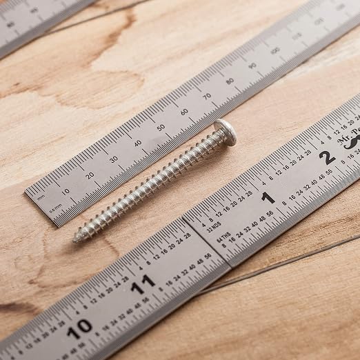Mr. Pen- Machinist Ruler, 4 Pack, | Stainless Steel Metric & Imperial, - Image 3