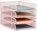 Mind Reader Stackable Paper Tray, Desktop Organizer, File Storage, Metal Mesh by MindReader