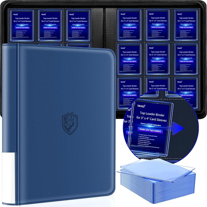Toploader Binder Holds 324 Toploaders by TRUGQCardGuardians