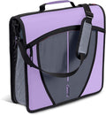 Case-it Mighty Zip Tab School Zipper Binder | 3-Inch O-Rings, 600-Sheet Capacity by Case-it