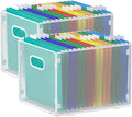 samstar 2 Pack Hanging File Organizer, Mesh File Folder Box Filing Box Cabinet by Samstar