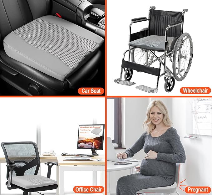 Lofty Aim Car Seat Cushion, Comfort Memory Foam Car Cushions - Image 6
