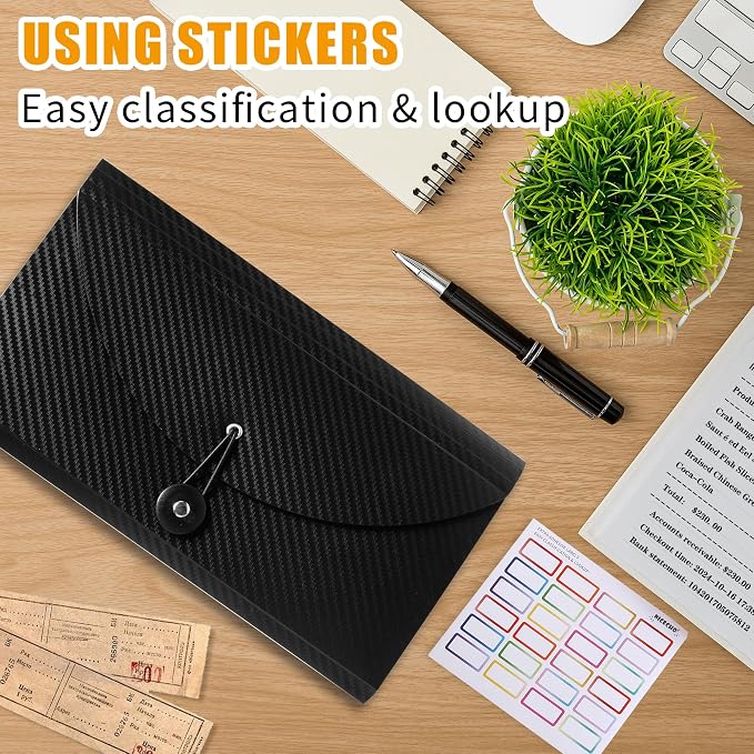 Nicecho Receipt Coupon Organizer, 13 Pockets Small Accordion File Organizer - Image 6