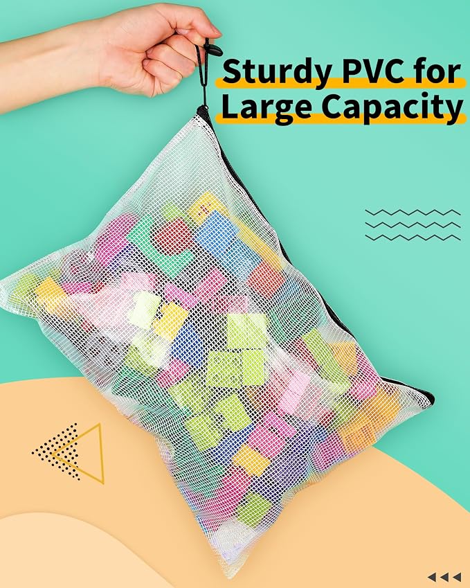 Smarpau B4 Mesh Zipper Pouch, 24 Pack 15" x 11" Zipper Pouches - Image 3