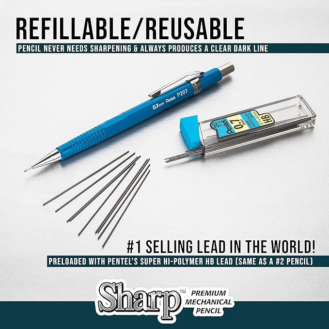 Pentel Sharp Mechanical Pencil, Extra Fine Line - Image 5
