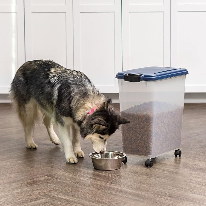 IRIS USA Airtight Dog Food Storage Container, Attachable Wheels, - Image 5