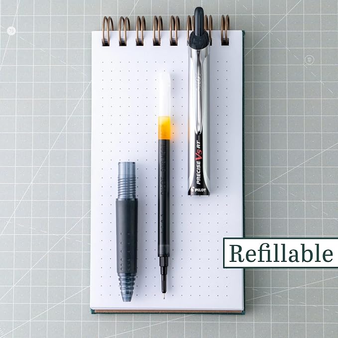 Pilot Precise V5 RT Refillable & Retractable Rollerball Pens, Extra Fine Point - Image 4
