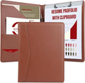 STYLIO Padfolio Folder with Removable Clipboard | Tan Color| Portfolio by Stylio