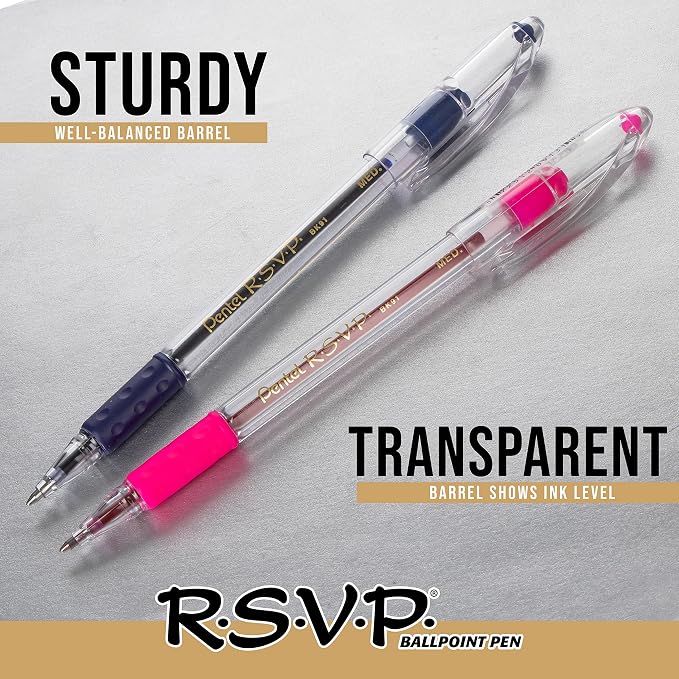 Pentel RSVP Ballpoint Pen, Fine Line - Image 8