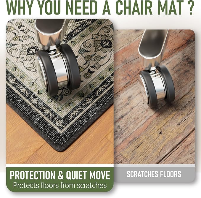 48"x60" Office Chair Mat for Hardwood, Under Desk Chair Mat for Home Office - Image 5