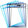 Mr. Pen- Reusable Dry Erase Pocket Sleeves, 6 Pack, Colorful | Ocean Breeze by MrPen