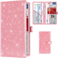 TOURSUIT Car Registration and Insurance Card Holder, Glitter Pink | Vehicle by TOURSUIT