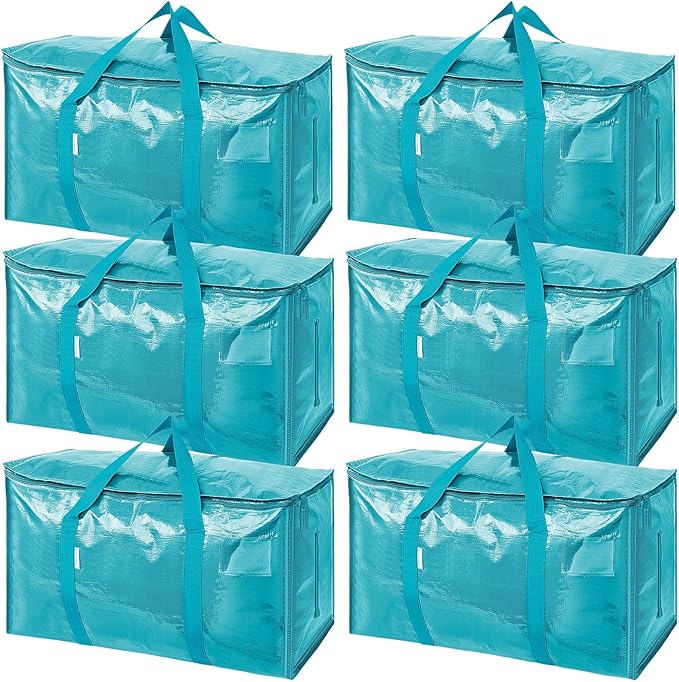 TICONN 6 Pack Extra Large Moving Bags Heavy Duty by TICONN