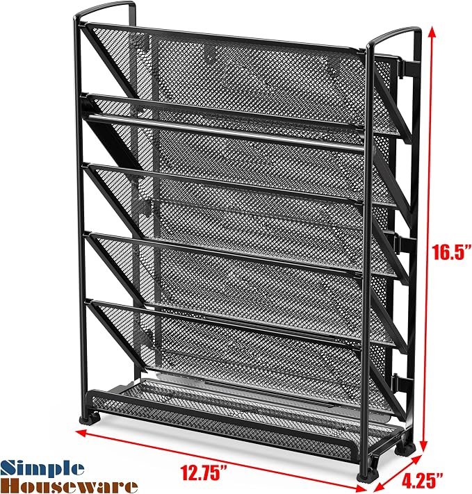 Simple Houseware 6-Tier Wall Mount Document Letter Tray Organizer - Image 6