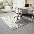 Koonmi Chair Mat for Carpet, Tempered Glass 51"x63" Office Chair Mat, Glass by KOONMI