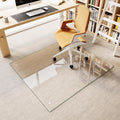 Tempered Glass Chair Mat, 4 Non‑Slip Pads, Smooth Glide & Easy Clean, Carpet by MYSUNORIA