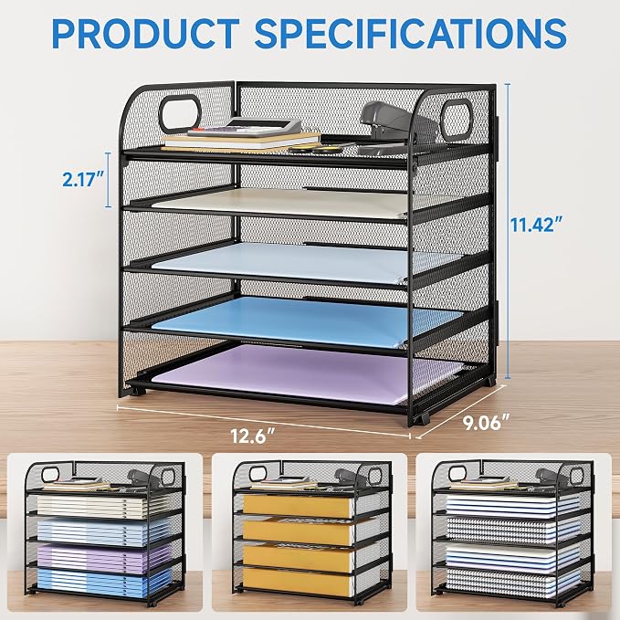 Paper Organizer Letter Tray - Image 2