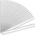 200 Pack Clear Plastic Ruler 12 Inch, Rulers Bulk by UranusNo1
