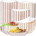 180 Pack Checkered 1Lb Paper Food Boat Trays Disposable Paper Boat Plates by MotBach