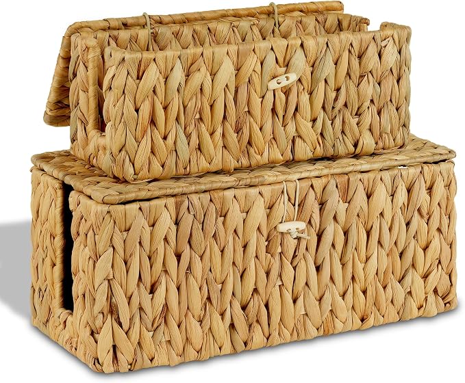 efluky 2 Pack Water Hyacinth Floor Cord Covers by efluky