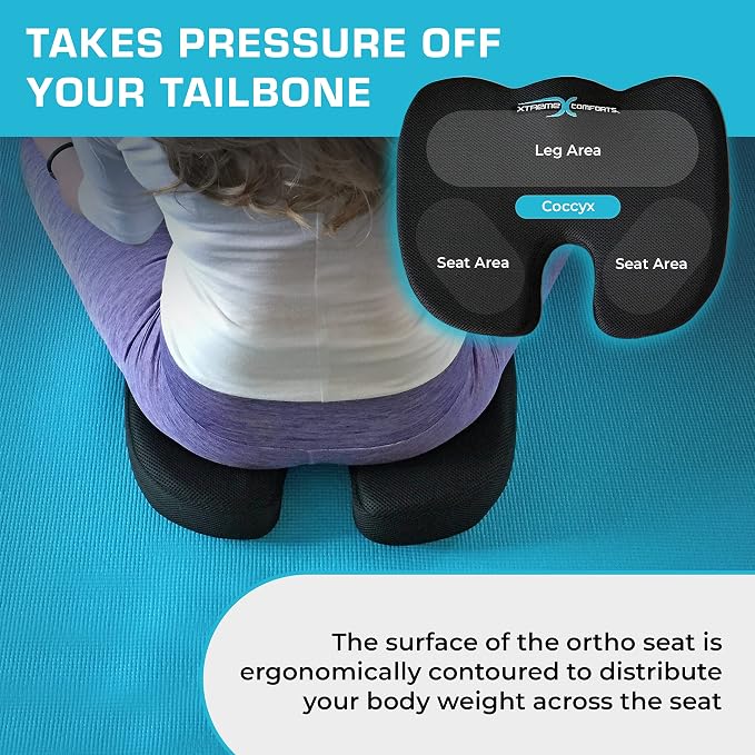 Xtreme Comforts Seat Cushion, Tailbone Relaxer - Image 4