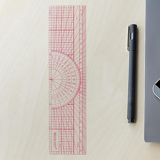 Westcott W-8 Engineers’ Protractor Ruler, 6 in - Image 4