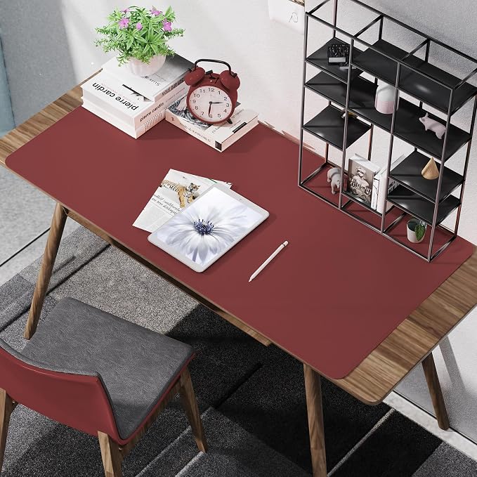 AFIING Cork Desk Mat 47" x 23.6", Dual-Sided Natural Cork & PU Leather Desk Pad - Image 7