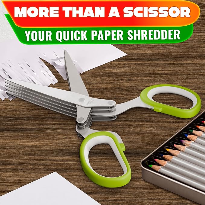 Herb Scissors with 5 Blades and Cover - Image 9