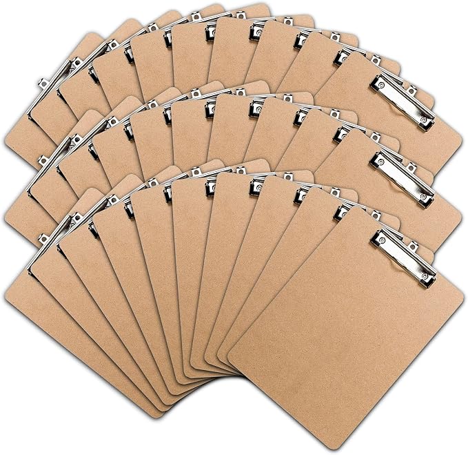 Clipboards Hardboard Clipboard Low Profile Clip A4 Letter Size Classroom by OfficeSolutionsDirect